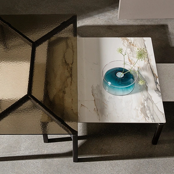 Tavolino Bone in ceramica o vetro di Sovet