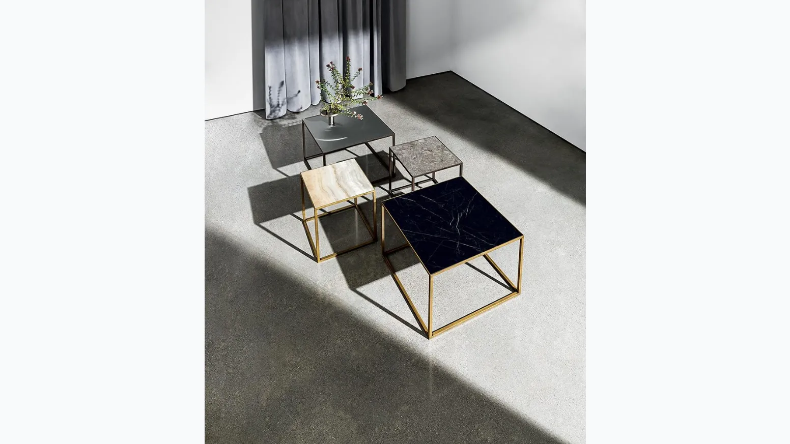 Tavolini Quadro in ceramica di Sovet