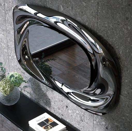 Specchio Vox con cornice in vetro di Tonin Casa