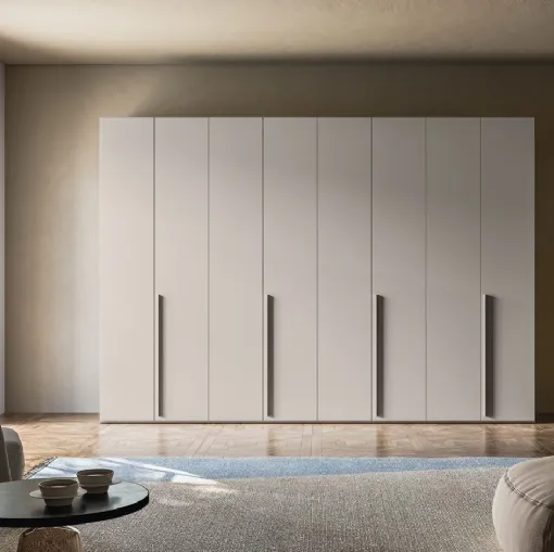 Armadio Battente Retta ZN02 finitura Nuvola di Marka Total Living