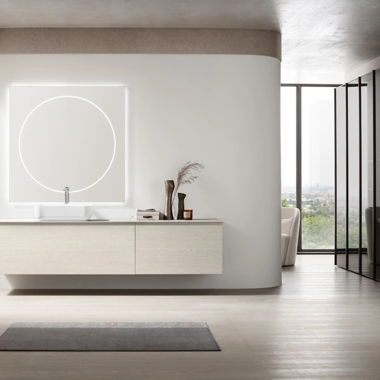 Mobile da Bagno sospeso Soul 21 in rovere sbiancato di Arcom