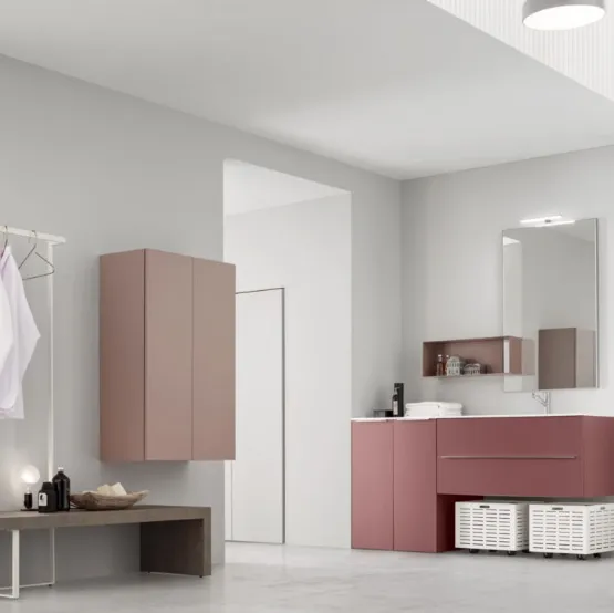 Mobile Bagno da lavanderia laccato opaco I-WASH 03 di Arcom