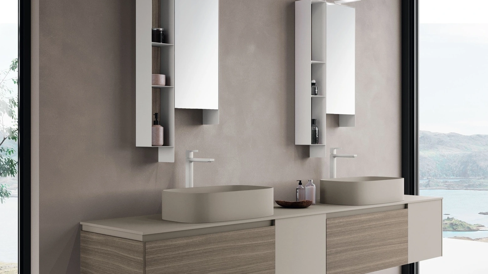 Mobile da Bagno sospeso M2 System 246 di Baxar