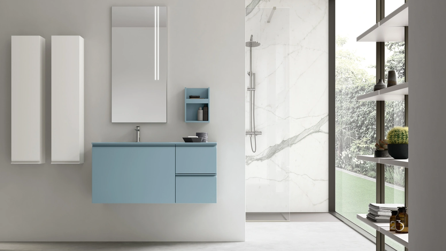 Mobile da Bagno sospeso Virgola 06 di Arcom