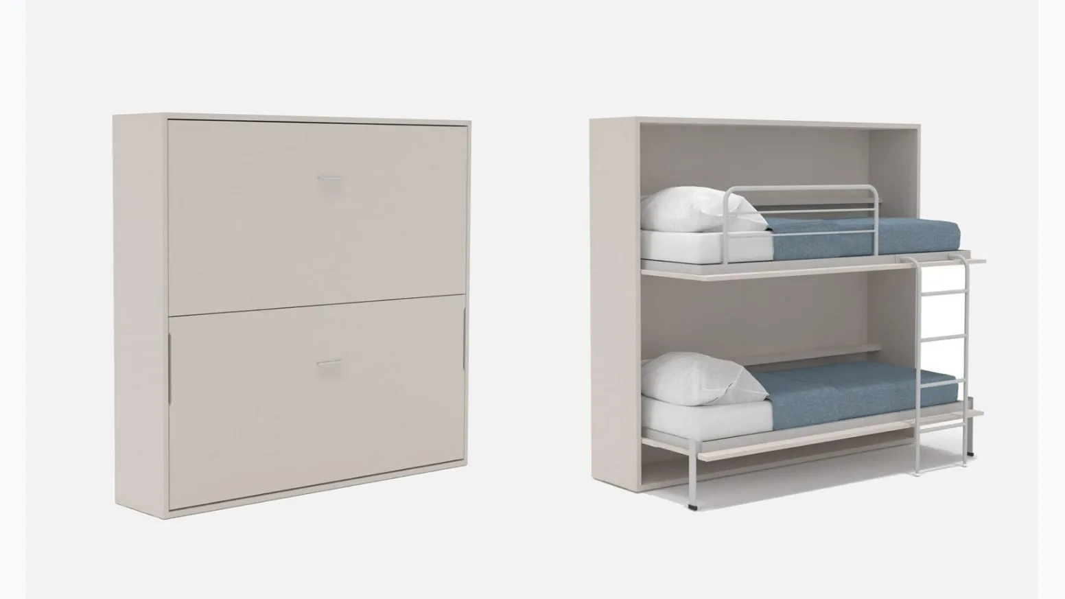 Letto a castello a scomparsa Alì di Marka Total Living