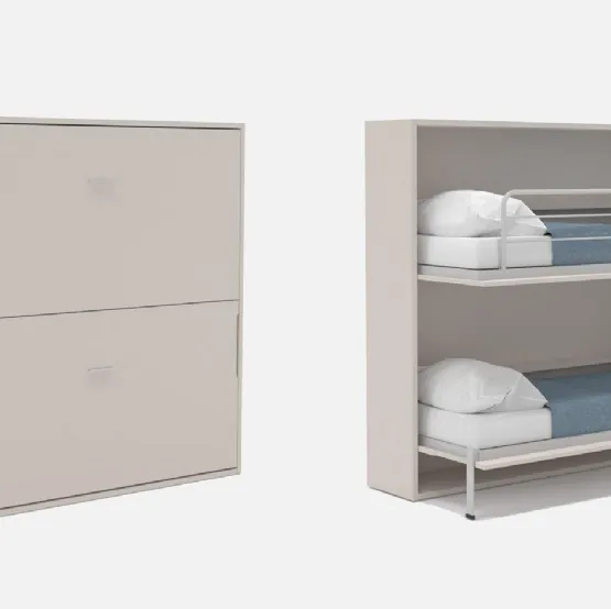 Letto a castello a scomparsa Alì di Marka Total Living