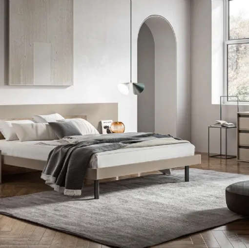 Letto matrimoniale moderno con testiera Ravel GL 18 di Marka Total Living