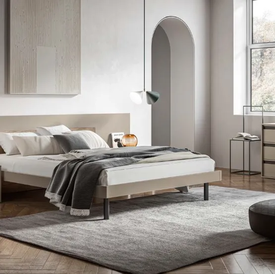 Letto matrimoniale moderno con testiera Ravel GL 18 di Marka Total Living