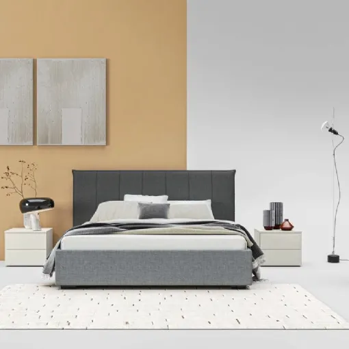 Letto in tessuto con testiera Sofia GL11 di Marka Total Living