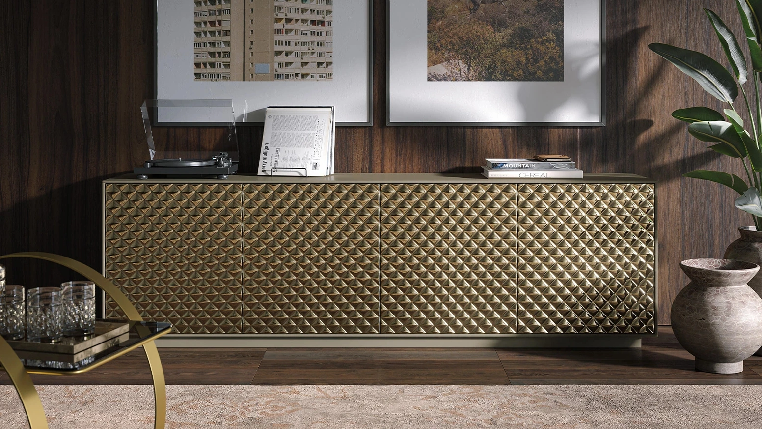 Madia Luce in legno laccato di Tonin Casa