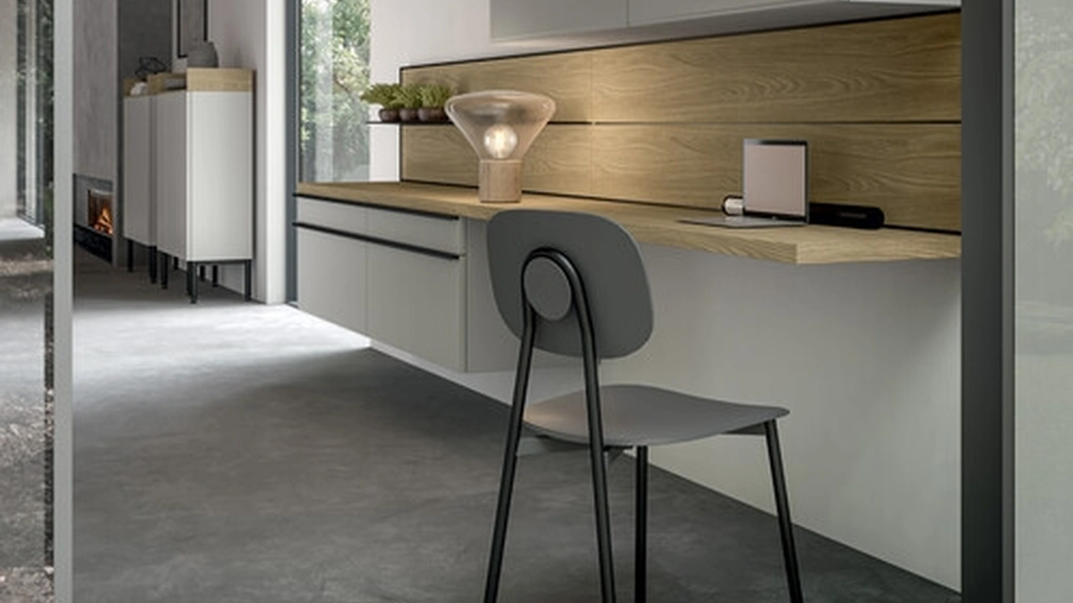 Mobile sospeso Living Tratto_10 di Arredo3