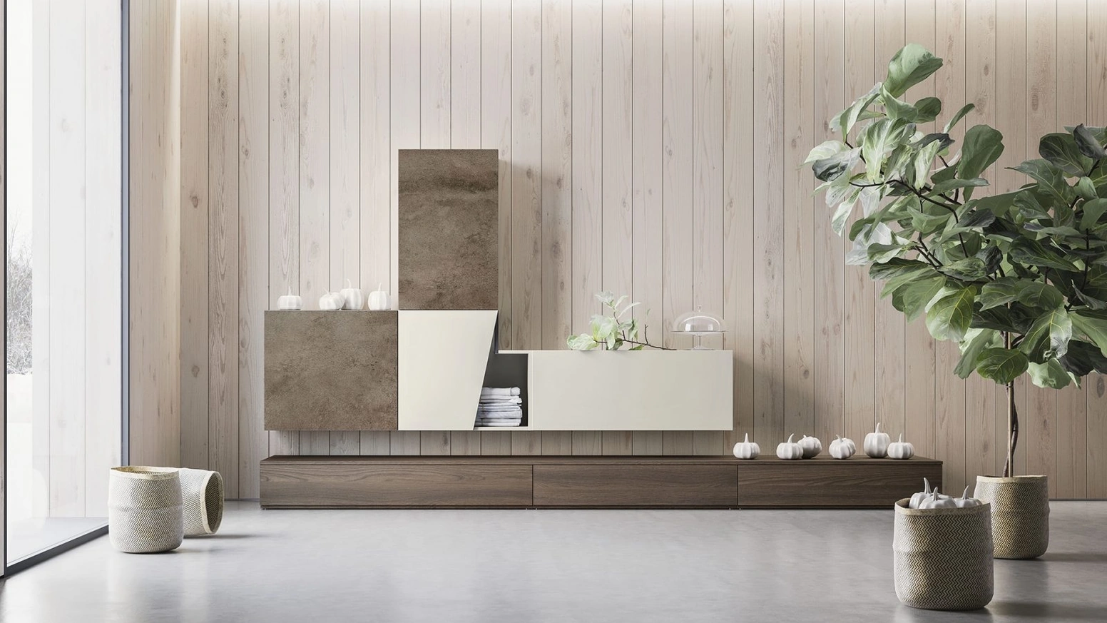 Parete Attrezzata Composizione Day M18 di Marka Total Living