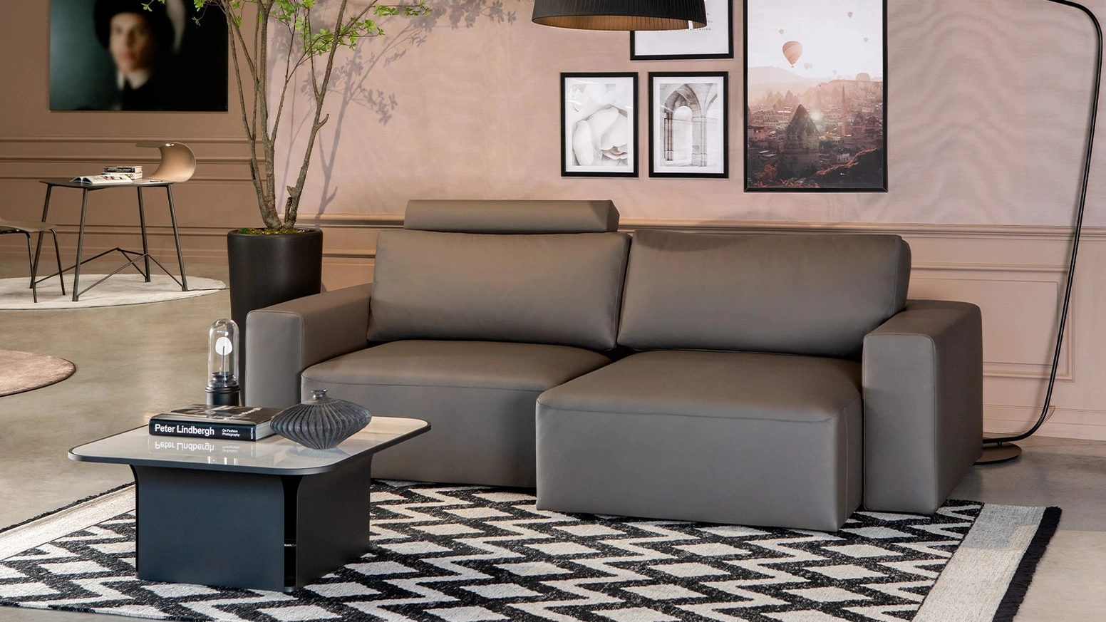 Divano lineare con sedute estraibili Moove di Tonin Casa