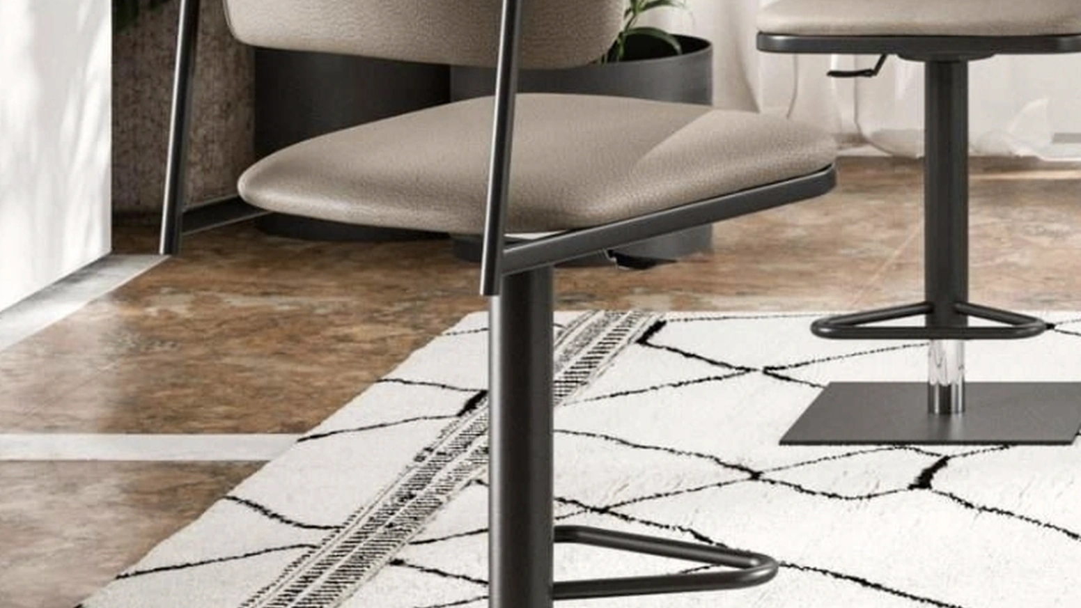 Sgabello Logan di Ozzio