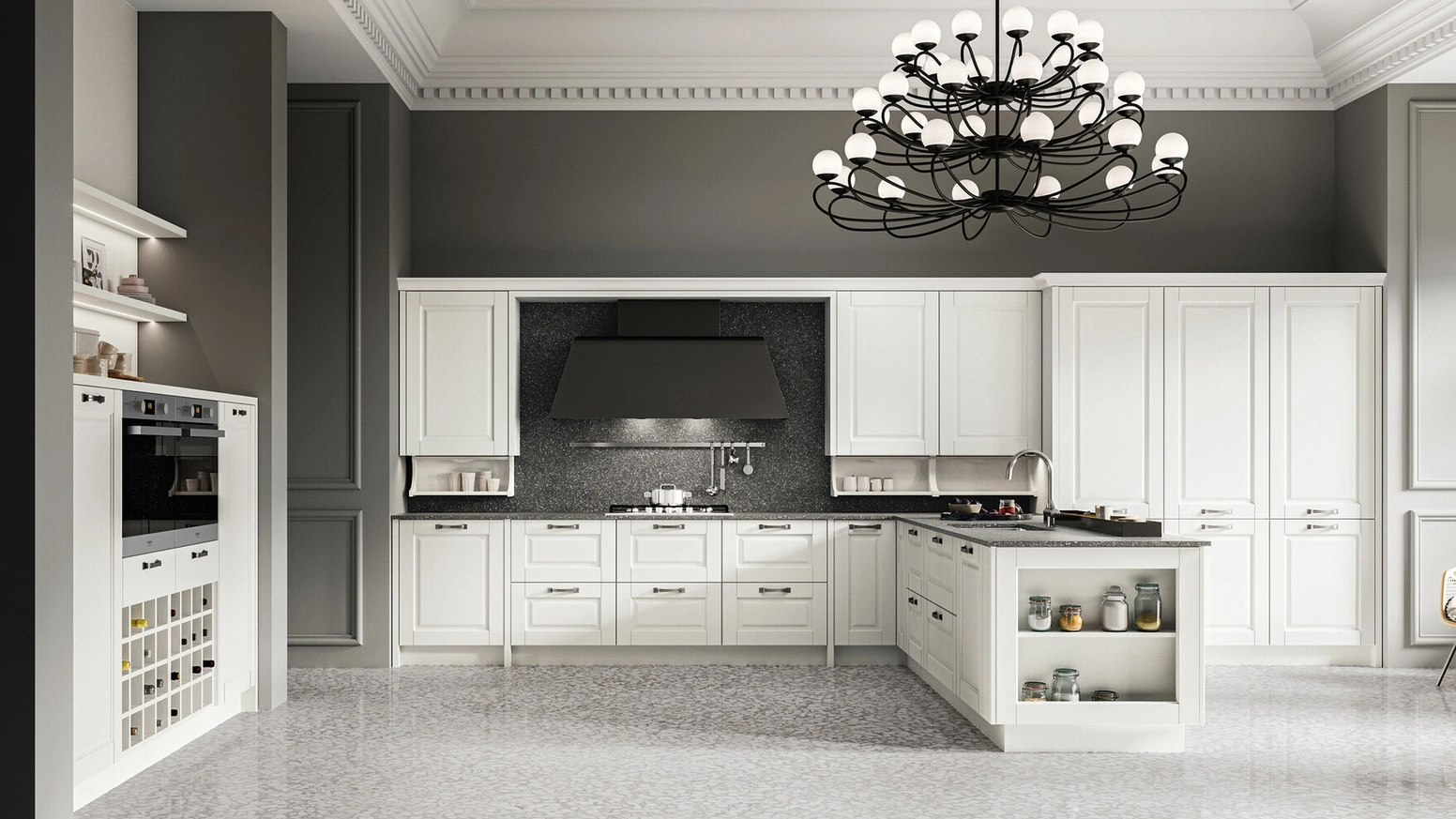 Cucina Classica con penisola Asolo 04 di Arredo3