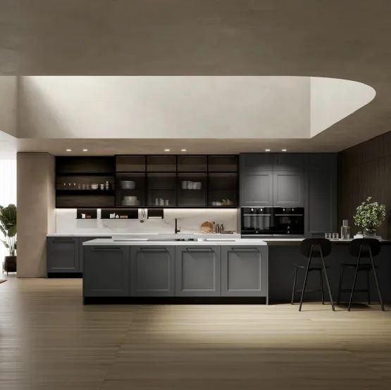 Cucina Moderna con penisola Meg 04 di Arredo3