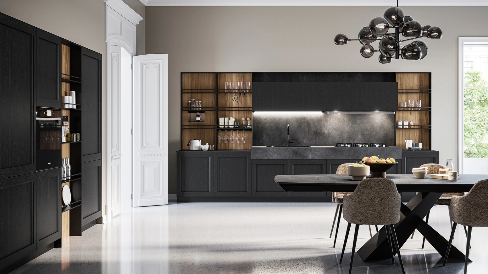 Cucina Moderna ad angolo Frida 01 di Arredo3