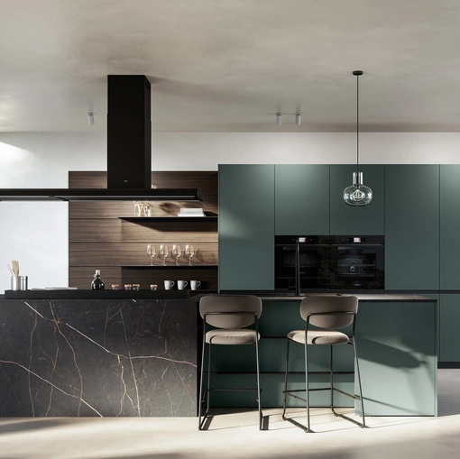 Cucina Moderna in Pet con isola Kalì di Arredo3