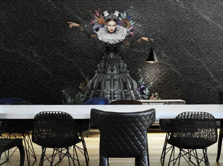 Carta da parati raffigurante la regina di Marcel Wanders Athena di London Art