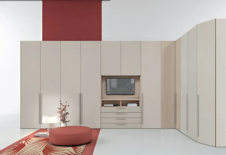 Armadio Golf One con Porta Tv W107 di Colombini Casa