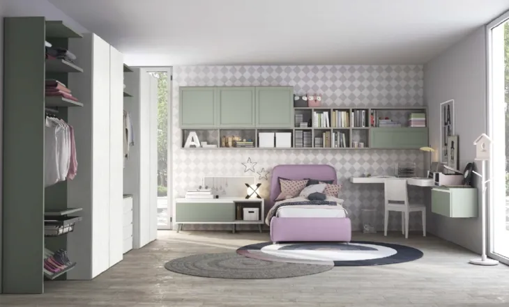 Cameretta componibile Golf C116 in melaminico di Colombini Casa