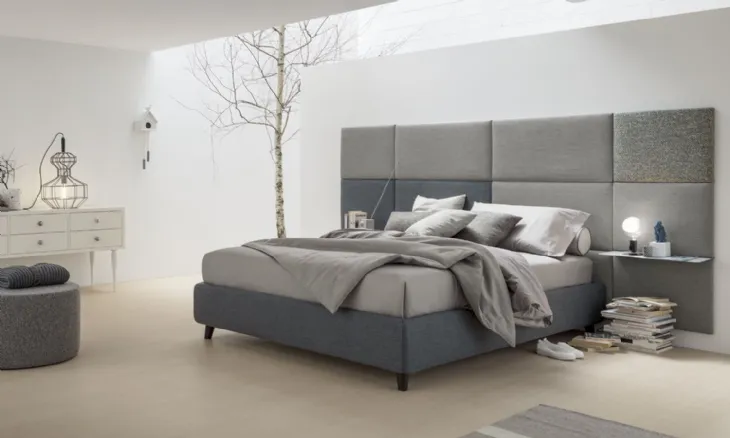 Letto sommier con Boiserie in tessuto di V&Nice