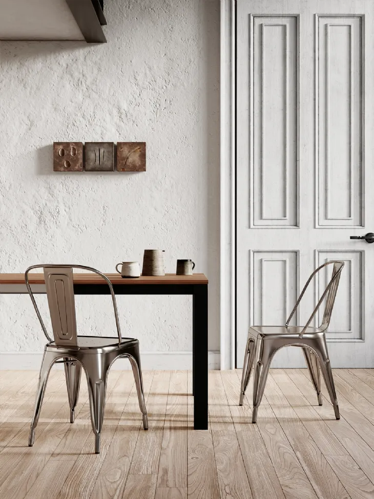 Sedia Seven in metallo verniciato di Arredo3