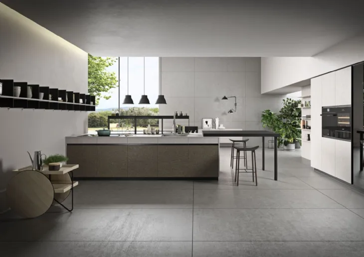 Cucina Moderna lineare DJ 02 in melaminico di Dibiesse