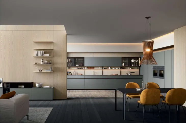 Cucina Moderna Play GI30 02 in laccato opaco di Dibiesse