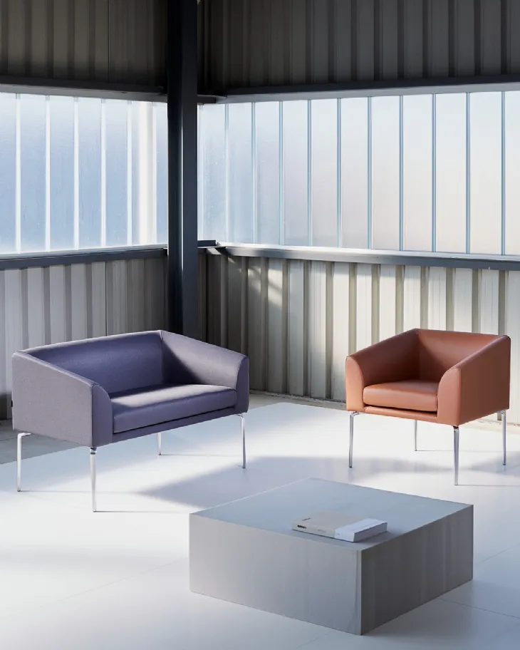 Divanetto e Poltroncina solidi e leggeri Alias As Soft Seating di Vaghi